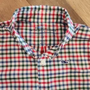 VINEYARD VINES - Plaid Cotton Shirt 3T